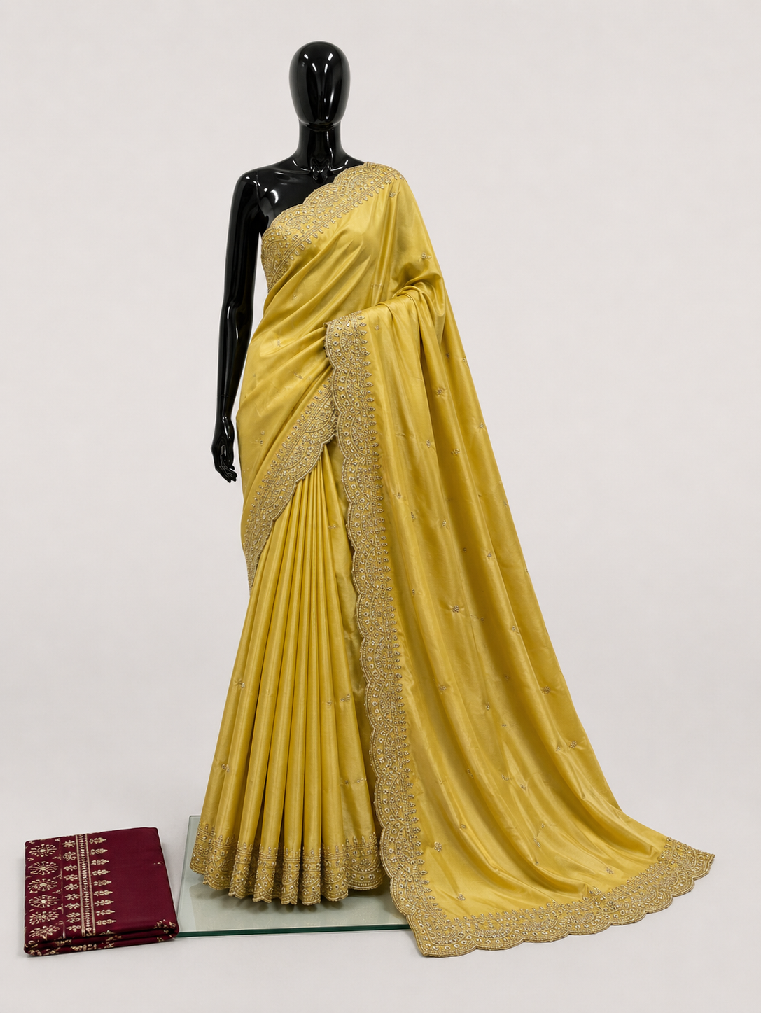 Georgette Embroidery Work Saree